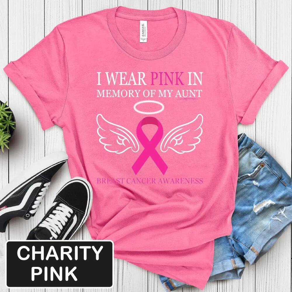 Awareness Tee, Ribbon Support Shirt, Aunt Memorial T-Shirt